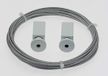 Kabel 1 kabel met houders voor ingangswand 5,00 m wit gelakt