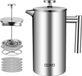 Ozavo Koffiezetapparaat French Press 1L RVS Thermoskan - 1000ML