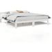 Blanc Lit Double Lit Adulte Cadre De Lit Sans Matelas 160x200 Cm Bois De Pin Massif