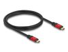 Delock 80050 USB-kabel USB 2.0 USB C naar USB C 1 m 240 W Zwart, Rood