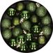 Cosy & Trendy Kerstballen - 20 st - kunststof - donkergroen - mat-glans-glitter - 3 cm