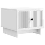vidaXL Salontafel Hoogglans Wit 49 x 50 x 40 cm Bewerkt hout
