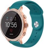 Strap-it Fossil Gen 5e - 42mm sport band - dennengroen - 8720763477469