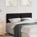 Tête de lit capitonnée - panneau de lit naturel et noir 140 cm pin massif