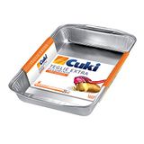 Cuki Bakvormen extra aluminium - hoge dikte - 8 porties - rechthoekig [S97] - 1 verpakking van 2 stuks