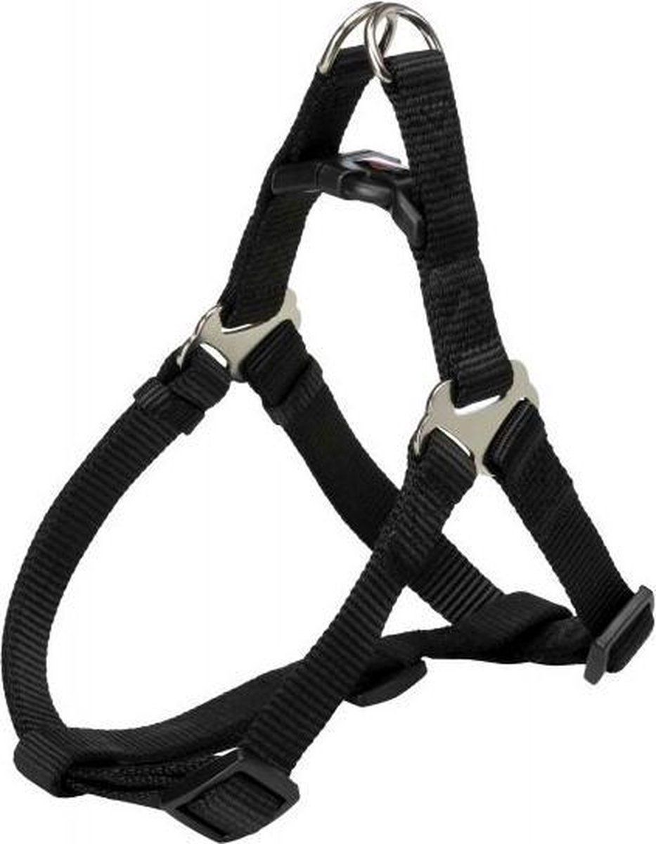 TRIXIE tuig voor hond premium one touch zwart 50-65x2 cm