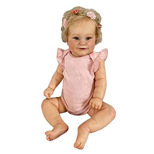 ZIYIUI Realista Muñeca bebé Reborn 55 cm Recién Nacido Suave