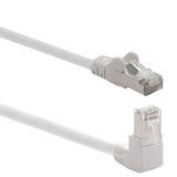 1aTTack.de 366170 Cat.6 netwerkkabel 90 graden hoek 1m - wit