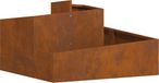 vidaXL Plantenbak Roestkleurig 80 x 80 x 50 cm Staal