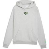 PUMA Sportsweatshirt 'Melo Alwayz On 1' lichtgrijs / groen / zwart