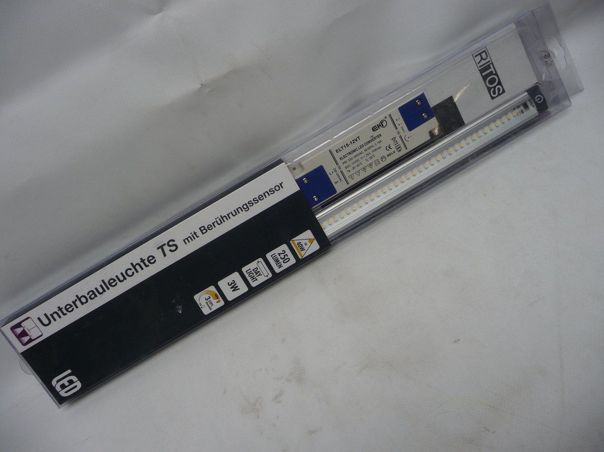 REV LED Onderbouwlamp met Sensor - 3W - 250lm - 30cm - Zilver