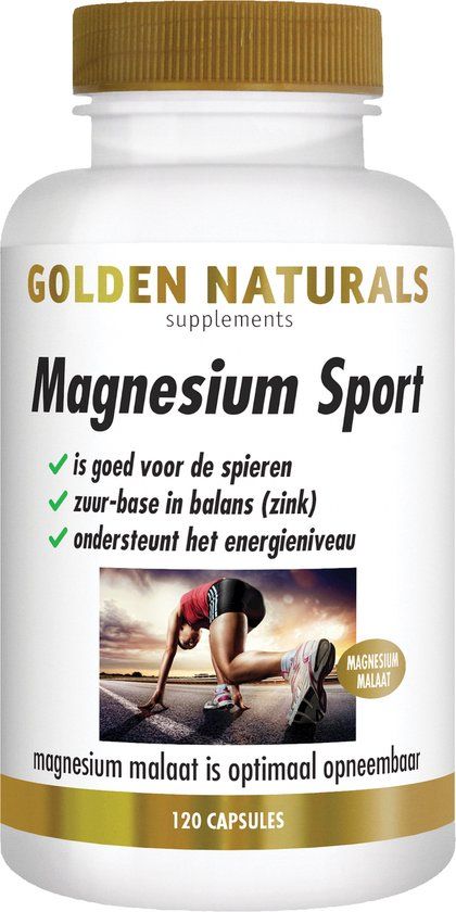 Golden Naturals Magnesium Sport - 120 veganistische capsules