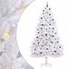 vidaXL - Kunstmatige - Hinged - Kerstboom - Wit - 300 - cm - PVC - en - Staal