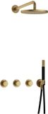 Hotbath Cobber - CB7067 - Inbouw Regendoucheset - Geborsteld Messing