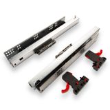 SOTECH 1 paar Smart Slide volledig uitschuifbare geleiders UV4-40-K2D-L500-PS voor houten lades van 500 mm met push-open en soft-close