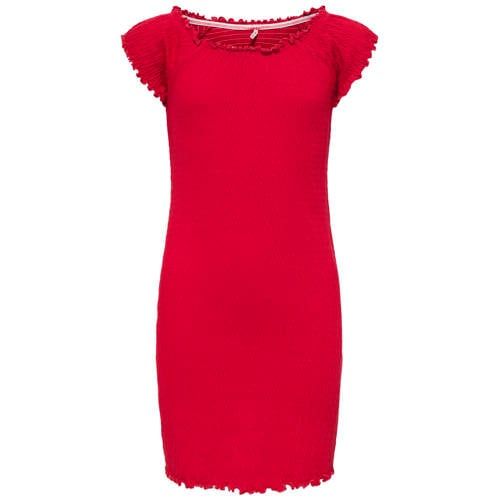 ONLY KIDS ONLY GIRL midi jurk rood