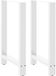 vidaXL Bartafelpoten 2 st 60x(90-91) cm staal wit