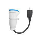 3 m Schuko-adapter met 3 x 1,5 mm² kabel
