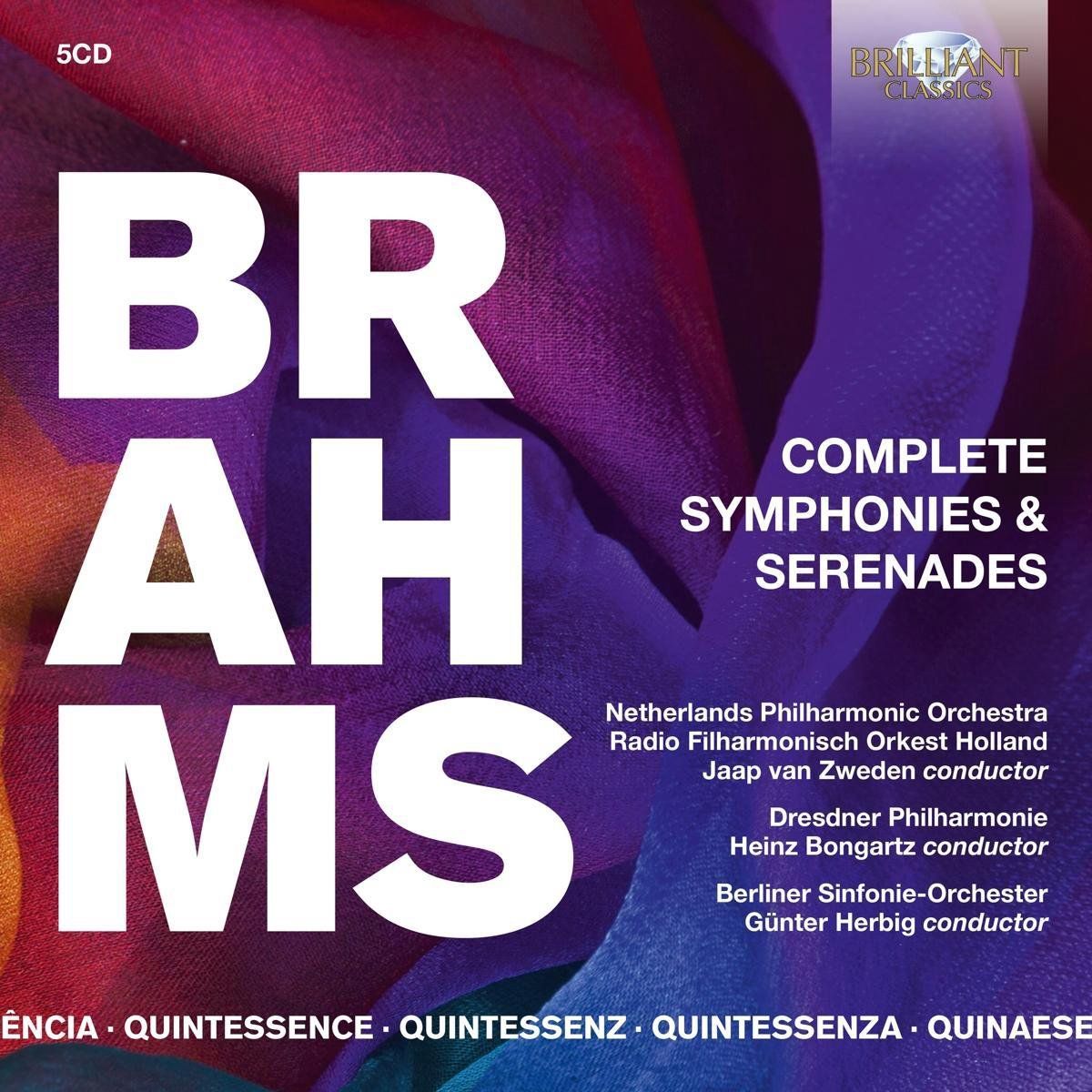 Brilliant Classics Quintessence Brahms: Complete Symphonies & Serenad - Muziek