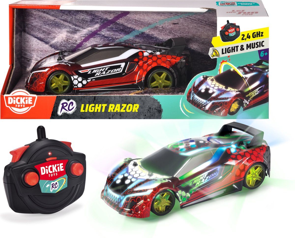 Dickie Toys RC Light Razor - Bestuurbare auto - Meerkleurig