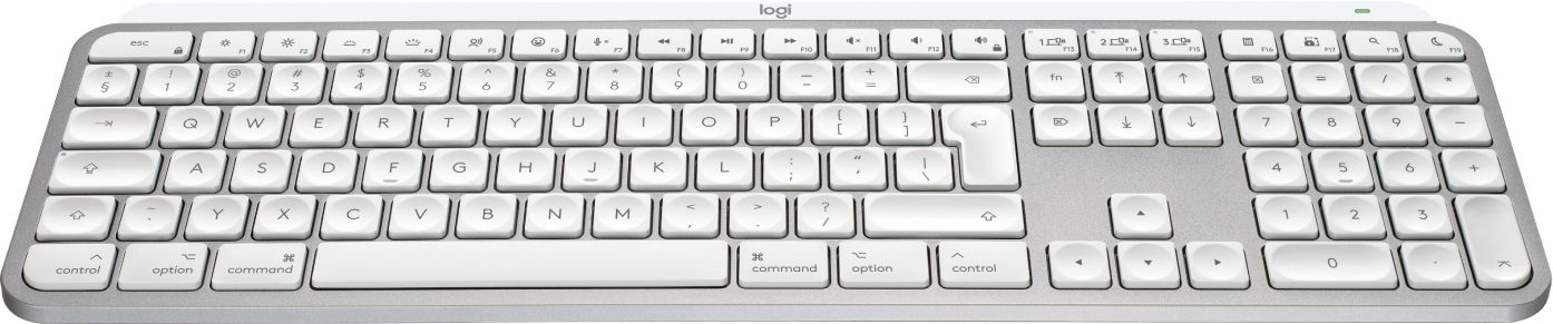 Logitech MX Keys S for Mac - Wireless Keyboard - US International - White