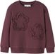 GUPPY MINI BESTSELLER A/S GUPPY - GMFORLI NREG LS SWEAT BRU Meisjes Trui - Maat 116 - Katoen - Lange mouw - Burgundy