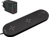 DrPhone Wicharge3 – Station de recharge sans fil 3-en-1 10W – Noir
