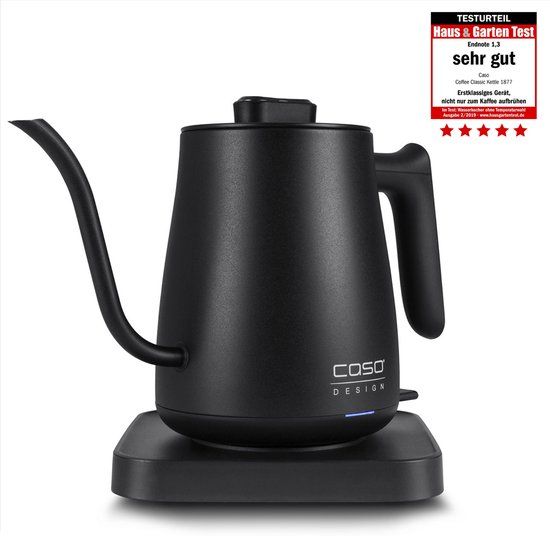 CASO Coffee Classic Kettle - 0.6L - Black - Retro Design