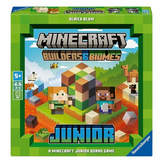 Ravensburger Minecraft Builder & Biomes Junior - Bordspel - Vanaf 7 Jaar