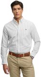Superdry Preppy Oxford Ls Shirt M4011100a J8p Classic Blue/optic Stripe Mannen Maat - XL