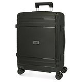 Movom Dimension Handkoffer, zwart, 40 x 55 x 20 cm, stijf, polypropyleen, TSA-sluiting, 78 l, 2,66 kg, 4 dubbele wielen, handbagage, zwart, cabinekoffer, zwart.