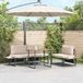 Prolenta Maison Exclusive - Tuinset voor buiten, 3-delig, taupe, staal