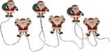 Merkloos Christmas Decoration raamstickers kerstmannen - met verlichting - raamversiering lichtsnoer - batterij