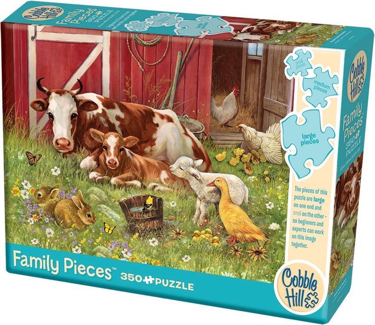 Cobble Hill legpuzzel Barnyard Babies 350 stukjes