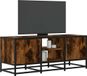 Maison Exclusive - Meuble TV en chêne fumé, 100x35x41 cm, fabriqué en panneau de particules et métal