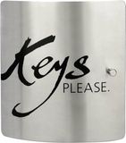 Burg Wächter Sleutelkast 6205/10 Ni KEYS PLEASE 33640 Aantal haken 10 RVS, Zwart