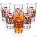 MamboCat 6-delige set CLAUS Latte Macchiato glazen met kerstman-decor 380ml