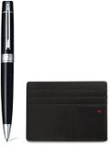 Sheaffer Balpen Giftset - 300/G9312 - Glans Zwart Chroom Plated - Met Creditcardhouder