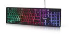 Gembird KB-UML-01 - USB Keyboard - QWERTY US International - Black - Backlit