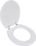 vidaXL Toiletbril MDF Wit