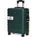 Deuba® Hartschalenkoffer New York Dunkelgrün 35L Handgepäck Rollen 360º ABS