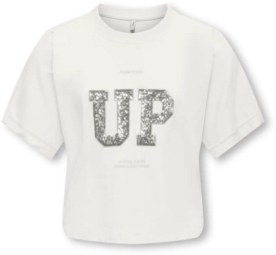 Only Girls T-shirt KOGSTELLA Cloud Dancer Maat 122/128