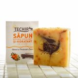 Techir Savon corps exfoliant et hydratant naturel, 120 g