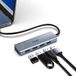 YLSCI USB C-hub, USB-C adapter met 4 poorten, USB 3.1 gen1 USB-splitter USB 3 hub meervoudige uitbreiding voor MacBook Pro, Samsung Galaxy S9/S8, Surface Book 2, Dell XPS 13/15