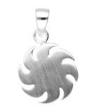 MOOYE ® - Collectie Mijn winkel Zilveren Cirkelzaag blad kettinghanger