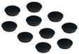 FRANKEN Magneten rond, 10 stuks, hoogwaardige zelfklevende magneten voor kantoor, huishouden, werkplaats, ideaal voor whiteboards, koelkast, planborden of showkasten, 24 mm, zwart, HM20 10