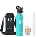 Sparrow Geïsoleerde Waterfles - Drinkfles met Rietje - Thermosfles 2 doppen | 500/750ml/1L, Kind Vacuüm Stalen Waterfles, Lekvrij, Vaatwasserbestendig, Koudhoudend & Warmhoudend, BPA-vrij, TwistTrail
