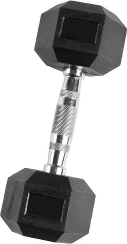 Toorx Fitness MEG Hexagon Dumbbell - 4 kg - Zwart - Rubber