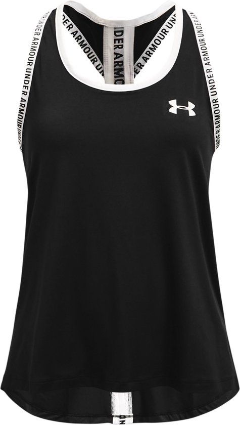 Under Armour UA Knockout Tank - Meisjes Sportshirt - Zwart - Maat YLG