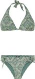 Protest Prtsugar Bikini Set Dames Halter Top C&D-Cup Veggie Green Printopdruk
